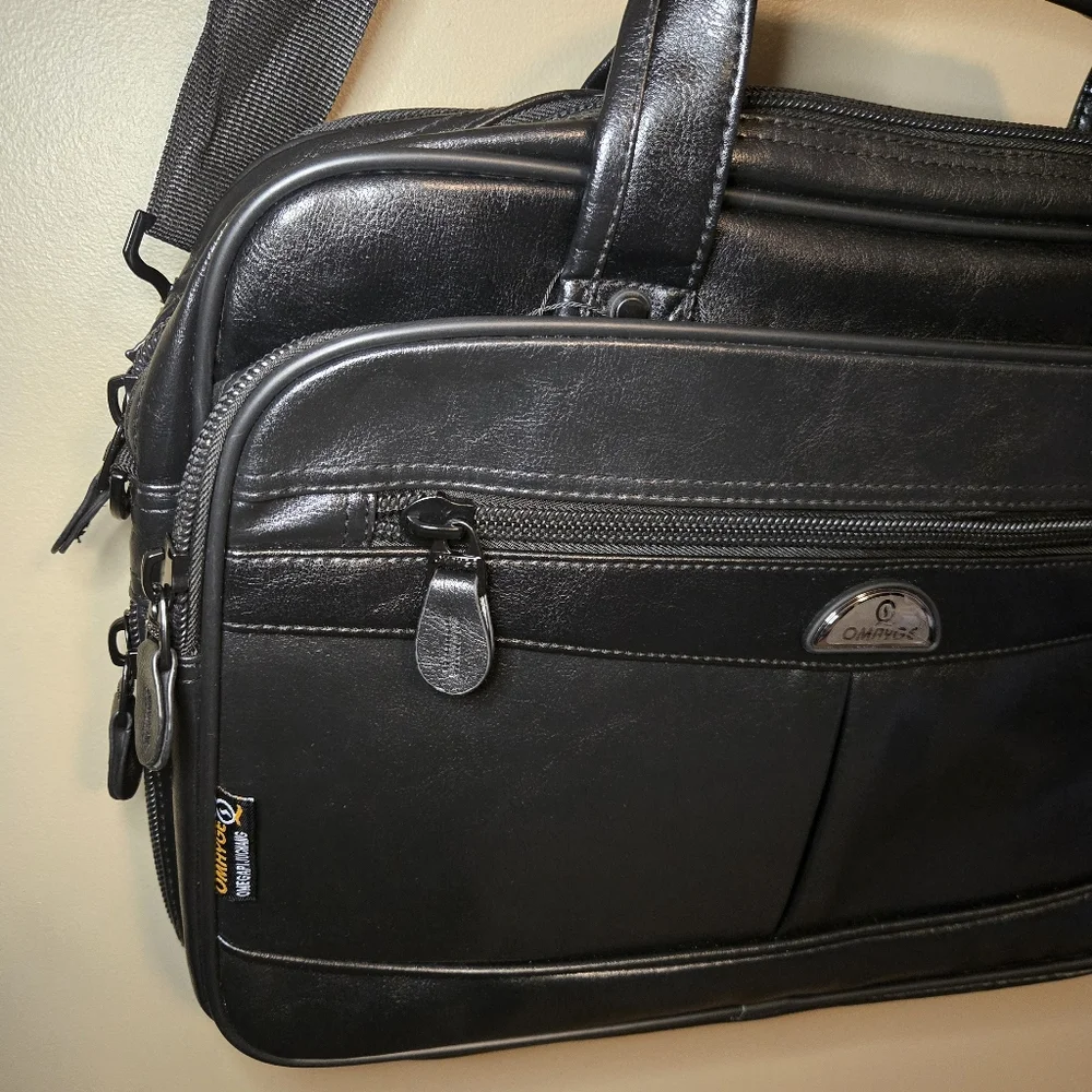 Omayge black briefcase